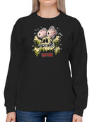 Rat Fink Pirate Bones  Sweatshirt Women's -T-Line Designs
