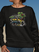 Rat Fink Speed Monster Sweatshirt Women's -T-Line Designs