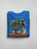 Rat Fink Coffin Hot Rod Sweatshirt Women's -T-Line Designs