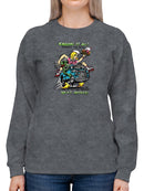 Rat Fink Take The Waitress Sweatshirt Women's -T-Line Designs