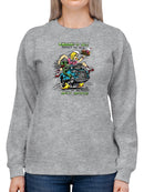 Rat Fink Take The Waitress Sweatshirt Women's -T-Line Designs