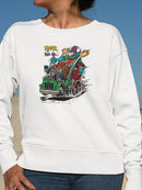 Rock N Roll Hot Pepper Sauce Sweatshirt Women's -T-Line Designs