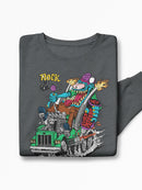 Rock N Roll Hot Pepper Sauce Sweatshirt Women's -T-Line Designs