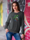 Rat Fink Creepy Rat Face Sweatshirt Women's -T-Line Designs
