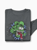 Rat Fink Creepy Rat Face Sweatshirt Women's -T-Line Designs