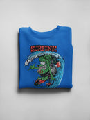 Rat Fink Surfing Rat Sweatshirt Women's -T-Line Designs
