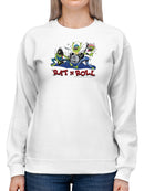 Monster Rat N Roll Band Sweatshirt Women's -T-Line Designs