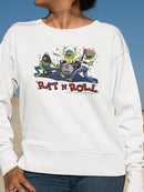 Monster Rat N Roll Band Sweatshirt Women's -T-Line Designs