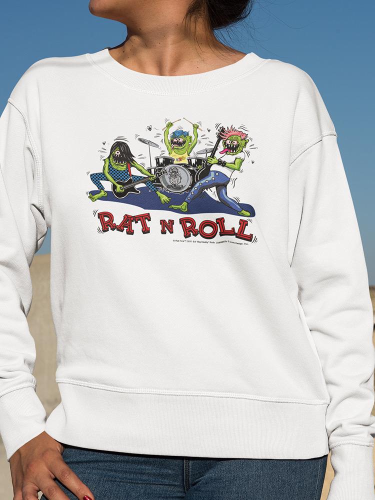 Monster Rat N Roll Band Sweatshirt Women's -T-Line Designs