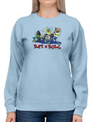 Monster Rat N Roll Band Sweatshirt Women's -T-Line Designs