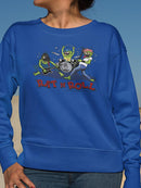 Monster Rat N Roll Band Sweatshirt Women's -T-Line Designs