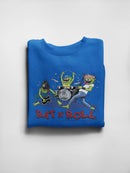 Monster Rat N Roll Band Sweatshirt Women's -T-Line Designs