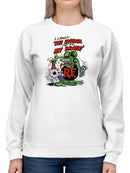 Rat Fink The Eyeball Grunge Art Sweatshirt Women's -T-Line Designs
