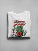 Rat Fink The Eyeball Grunge Art Sweatshirt Women's -T-Line Designs