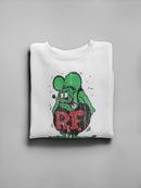 Rat Fink Sheepish Faded Art Sweatshirt Women's -T-Line Designs
