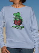 Rat Fink Sheepish Faded Art Sweatshirt Women's -T-Line Designs