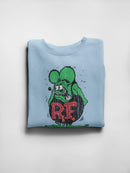 Rat Fink Sheepish Faded Art Sweatshirt Women's -T-Line Designs