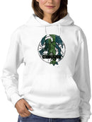 Legends Of Cthulhu Round Logo  Hoodie Women's -T-Line Designs