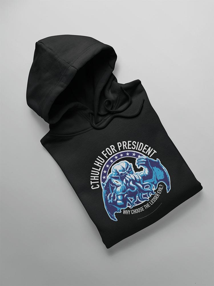 Cthulhu President Starry Banner Hoodie Men's -T-Line Designs