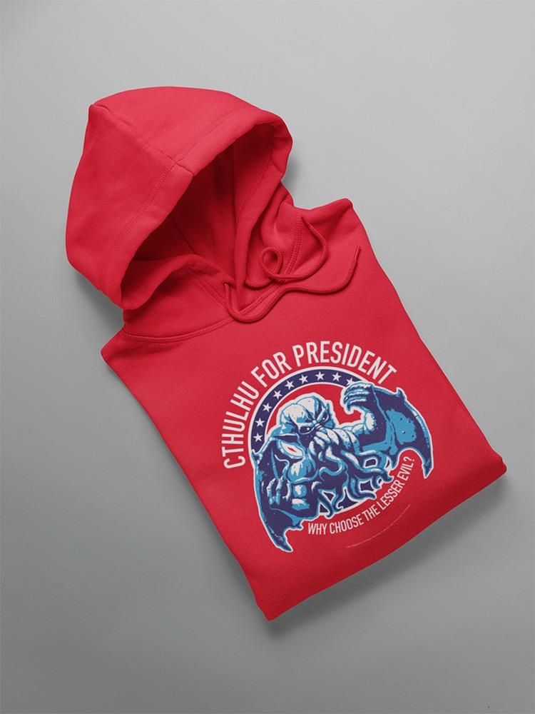 Cthulhu President Starry Banner Hoodie Men's -T-Line Designs