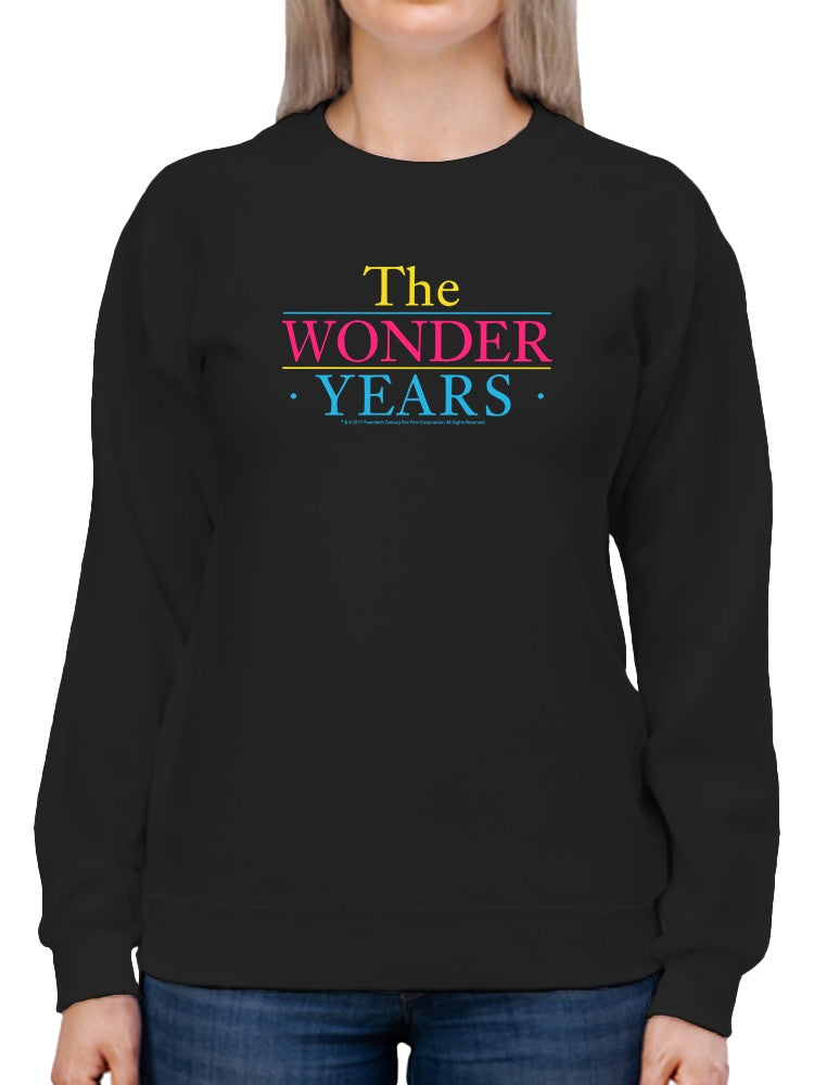 The Wonder Years Logo Sweatshirt Women's -T-Line Designs