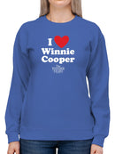 In Love With Winnie Cooper Sweatshirt Women's -T-Line Designs
