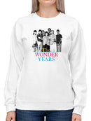 The Wonder Years Cast Sweatshirt Women's -T-Line Designs