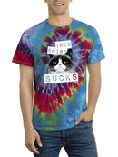 This Shirt Sucks. Grumpy Cat Tie-Dye Spiral -