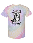 Check Meowt, Cute Cat Tie-Dye Spiral -