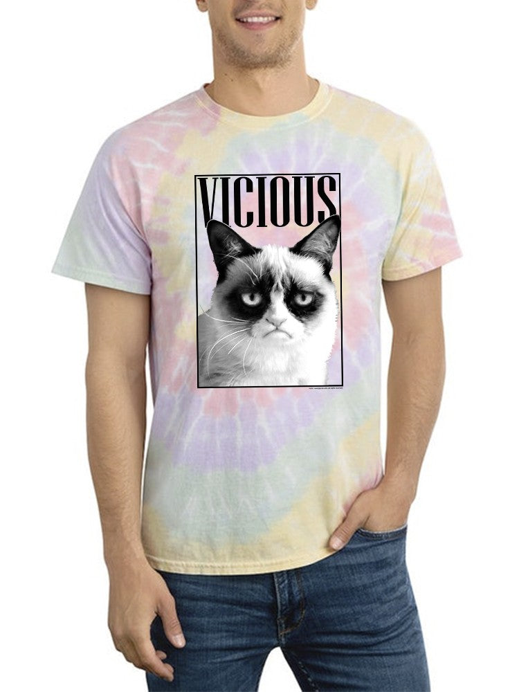 Vicious Grumpy Cat Tie-Dye Spiral -