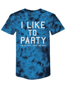 I Like To Party (nap) Tie-Dye Crystal -