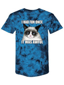 Had Fun Once, Grumpy Cat Tie-Dye Crystal -