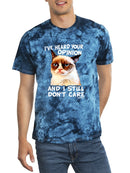 Still Don't Care. Grumpy Cat Tie-Dye Crystal -