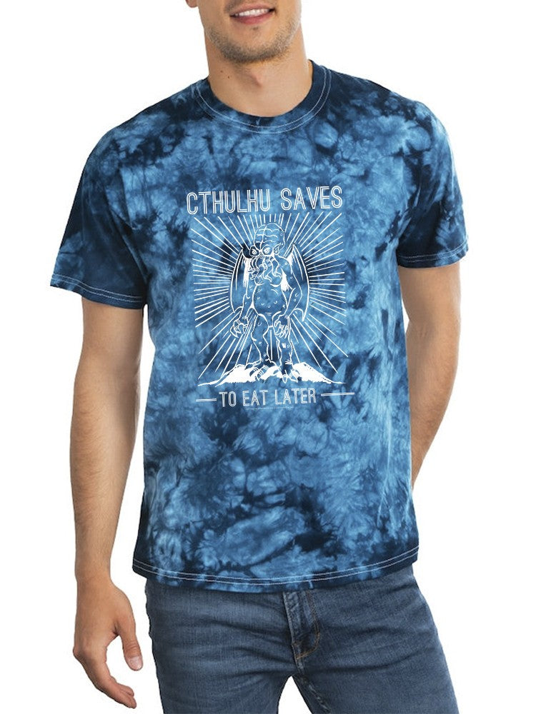 Cthulhu Saves To Eat Later Tie-Dye Crystal -