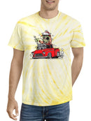 Monster On A Truck. Rat Fink Tie-Dye Cyclone -