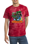Rat Fink Monster Cat. Tie-Dye Crystal -