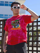 Rat Fink Monster Cat. Tie-Dye Crystal -