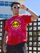 Nice Day Grumpy Cat Tie-Dye Crystal -