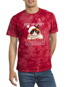 Christmas Grumpy Cat Tie-Dye Crystal -