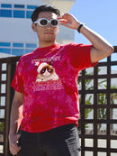 Christmas Grumpy Cat Tie-Dye Crystal -