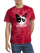 Not Impressed. Grumpy Cat Tie-Dye Crystal -
