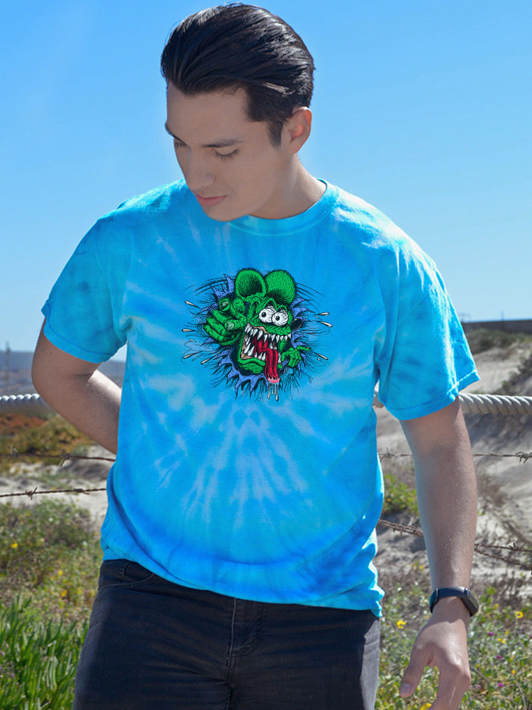 Rat Fink On The Wall Tie-Dye Cyclone -
