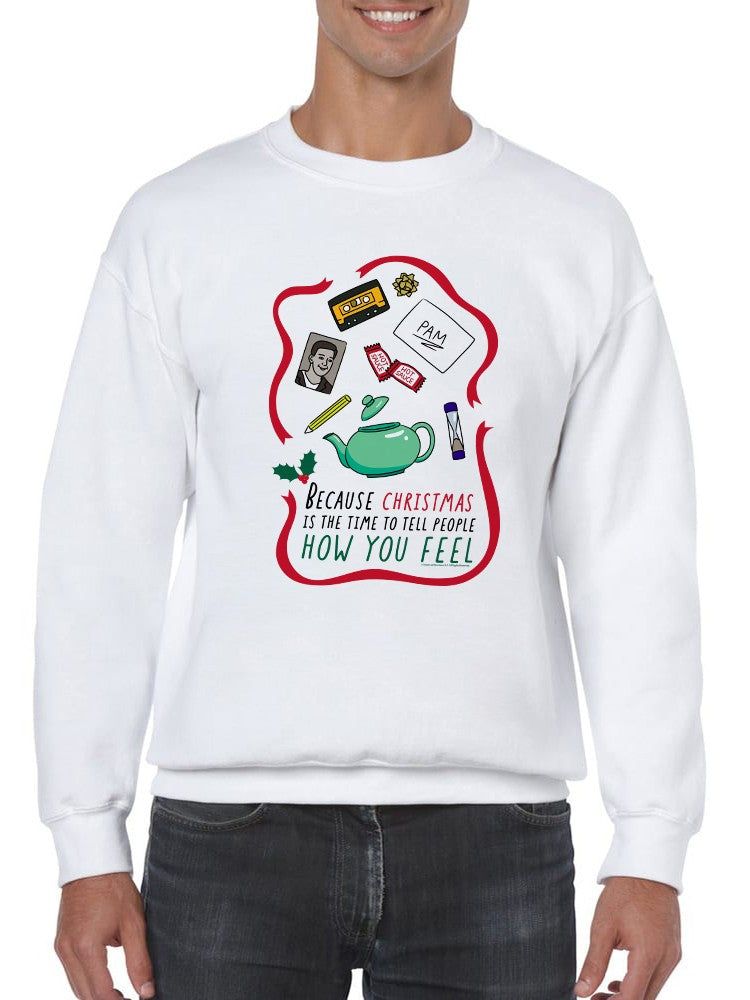 Christmas Feels The Office Sweatshirt The Office
