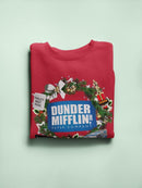 Dunder Mifflin Christmas Wreath Hoodie or Sweatshirt The Office