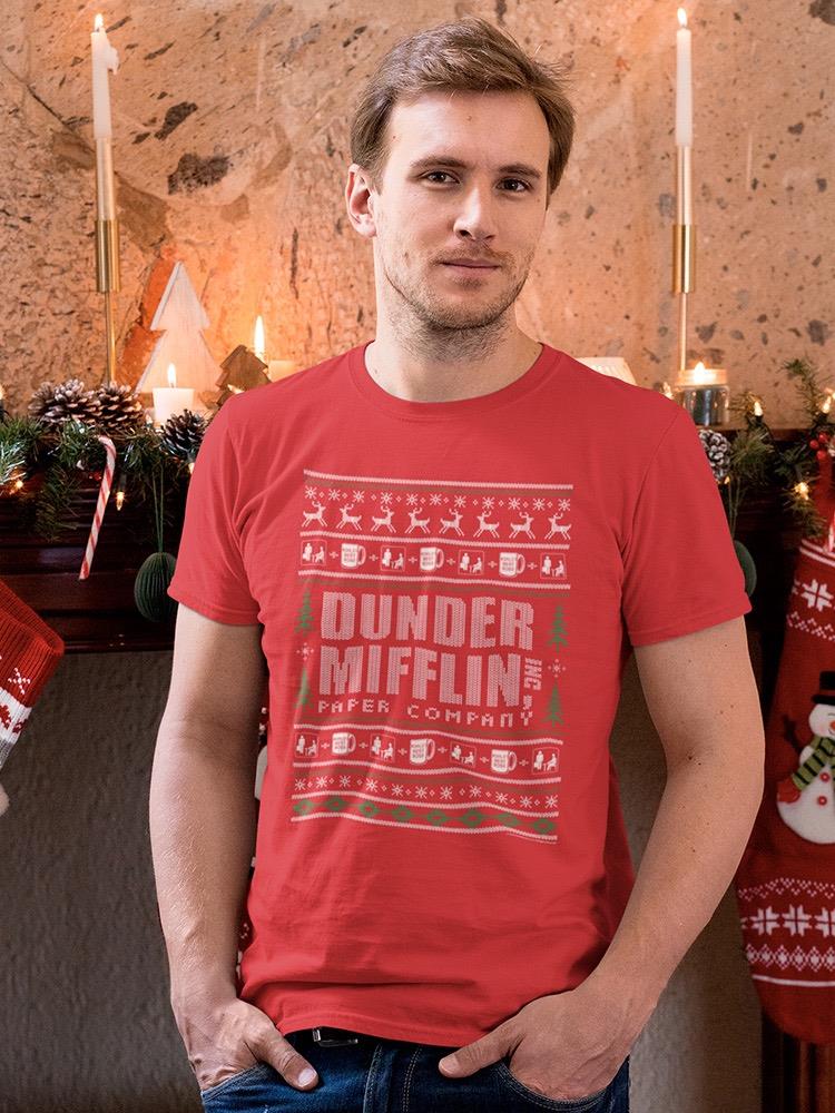 Dunder Mifflin Christmas Pattern T-shirt The Office
