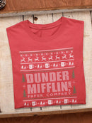 Dunder Mifflin Christmas Pattern T-shirt The Office