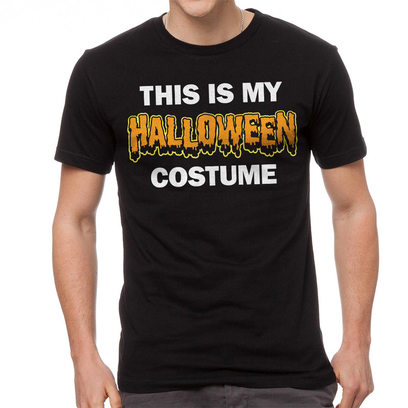 This Is My Halloween Costume Graphic Men's Black T-shirt