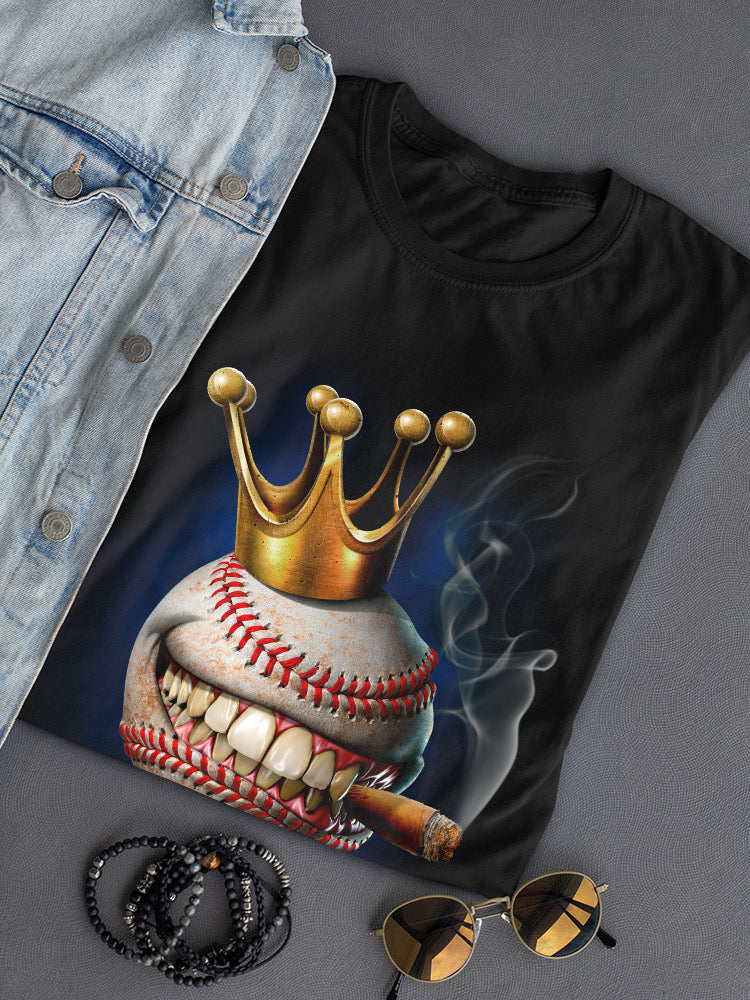 Baseball Cigar T-shirt -Tom Wood Designs