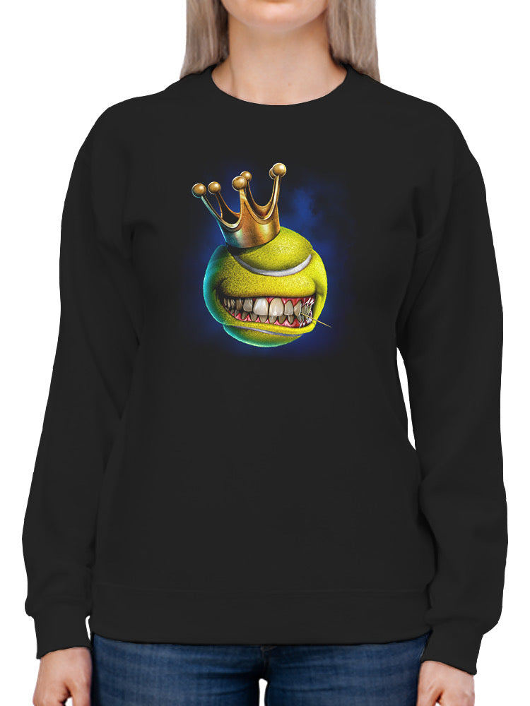 Crown Tennis Ball Hoodie or Sweatshirt -Tom Wood Designs
