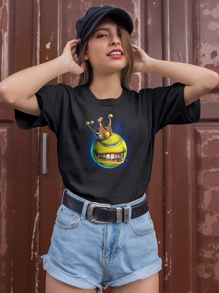 Crown Tennis Ball T-shirt -Tom Wood Designs